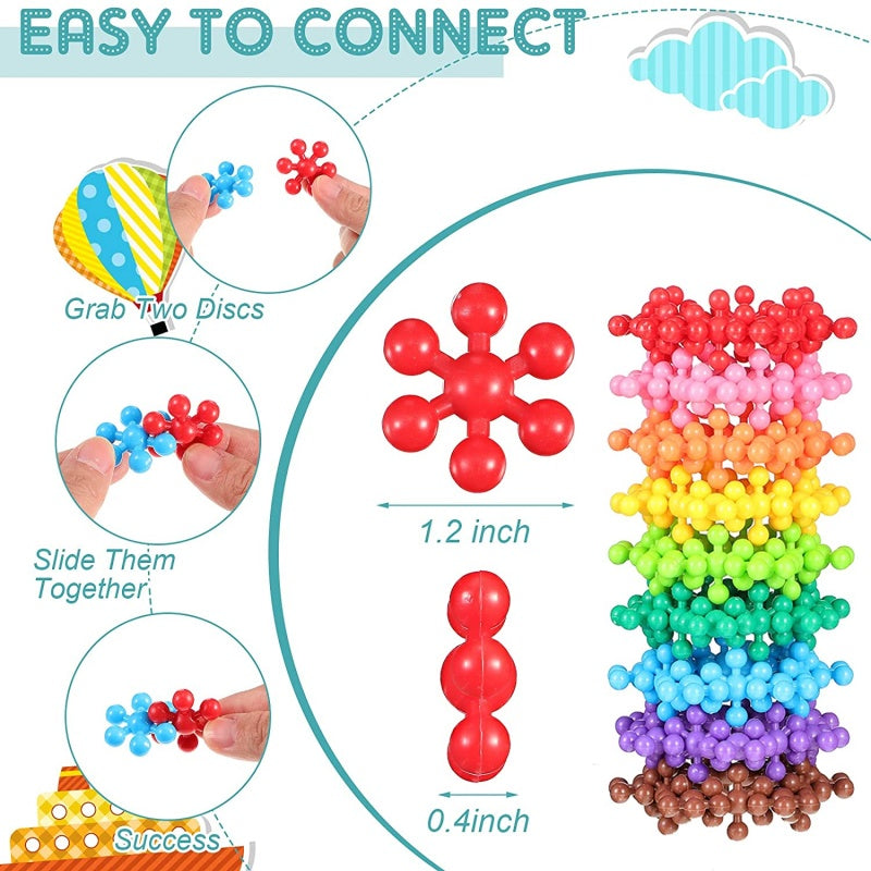 48PCS Snowflake Building Blocks - DIY Educational Toys