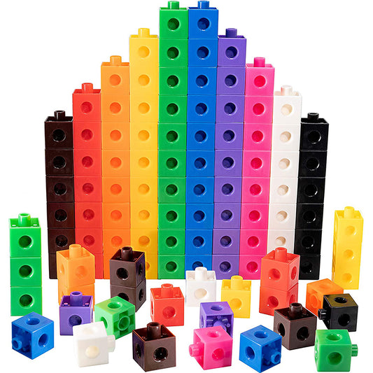 Educational Toys: Math Linking Cubes - 100pcs Educational Kids Blocks