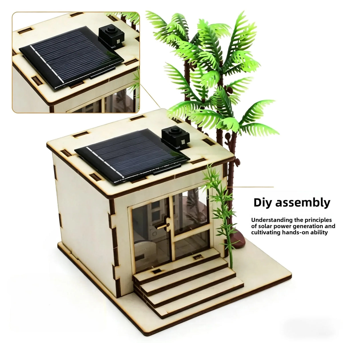 Solar Children's Science and Education Experiment Diy Handcrafted Assembly Model Children's Science and Education Gift